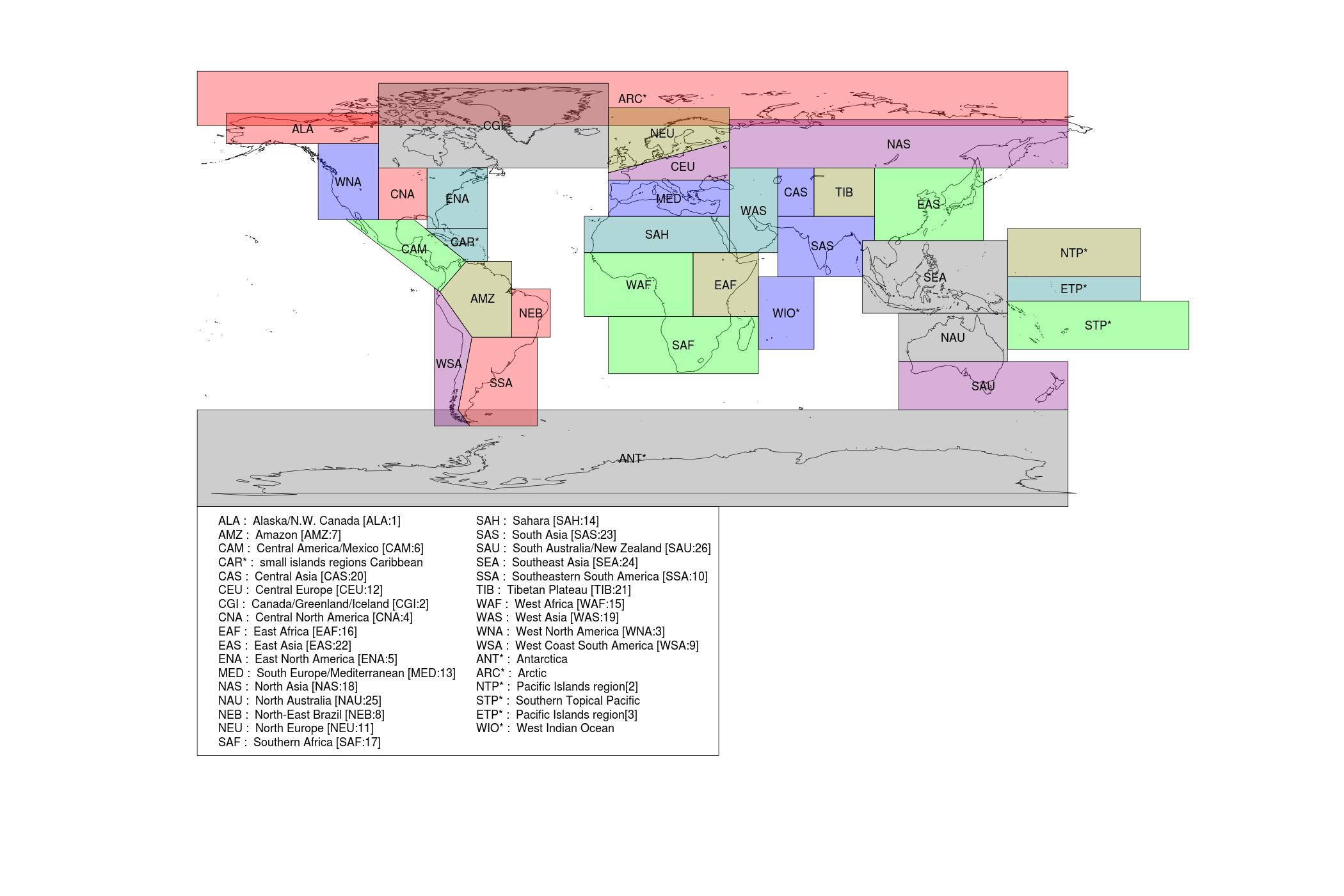 Geographical Regions